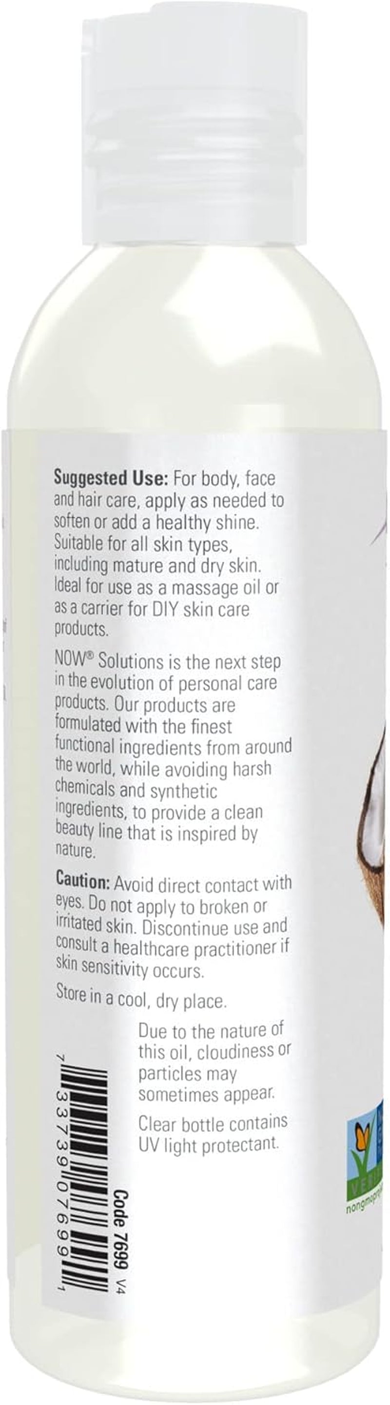 Nourishing Liquid Coconut Oil - 4 oz for Healthy Skin & Hair