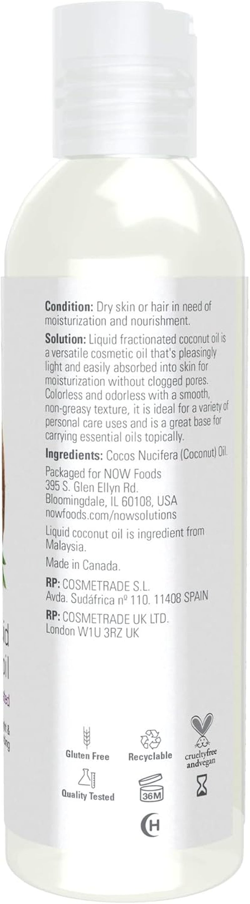 Nourishing Liquid Coconut Oil - 4 oz for Healthy Skin & Hair