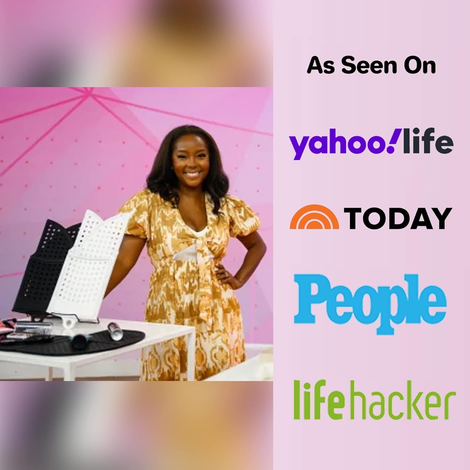 Bathroom Sink Cover for Counter Space & Storage Saver | RV Must Haves | Silicone Foldable Beauty Makeup Brush Cleaning Mat | Hot Tools Organizer | RV Sink Cover | Standard, Pacific Blue